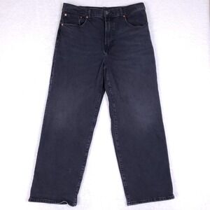 American Eagle Jeans 34x32 Black Straight Fit Soft Stretch Recycled Denim